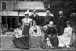 Revd. Newman with family & friends in the rear garden - 1890s