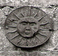 A Sun Fire Insurance mark in Church Street