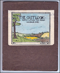 Front cover of the first issue of "The Outlook", published in Autumn 1926