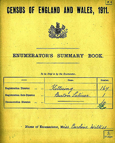 Enumerator's Summary Book 1911