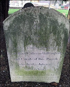 Rev Thomas Durham's gravestone