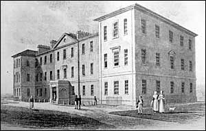 A view of Northampton Infirmary in 1831