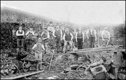 Ironstone workers in the 1880s