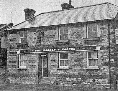 Photograph of the Waggon & Horses public house for sale, 1976.