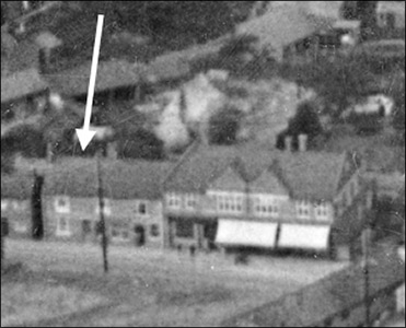 An aerial view of Loveday's and the Co-op, taken in 1923