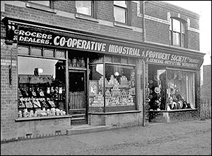 Burton Latimer Co-operatives Society's first store in Duke Street openeed in 1891
