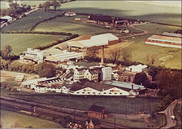 Aerial photograph taken in 1960 of the Weetabix complex
