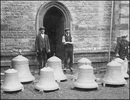 The Church bells - ready for rehanging in 1920