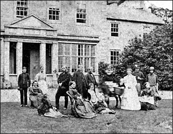 Revd. Newman with family and servants c1875
