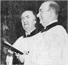 Photograph of Alf and Harry Tailby singing in the church choir