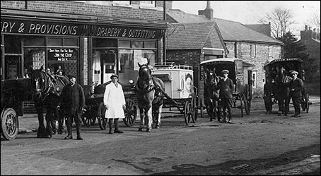 Some of the horses that were used by Burton Latimer Co-op