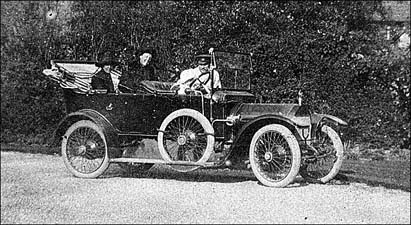 Mrs Jacques with car at Orlingbury