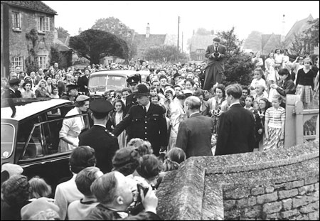 George Thurlow on duty at Warkton for the visit of Princess Alexandra