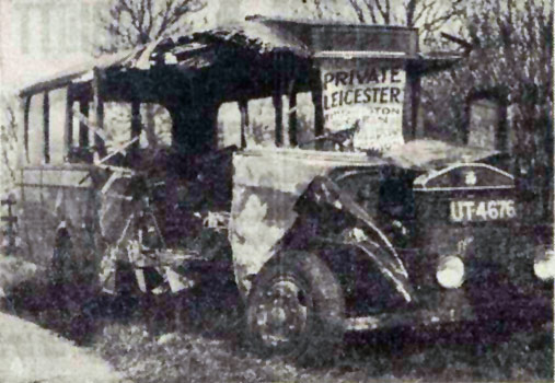 Timson's wrecked bus
