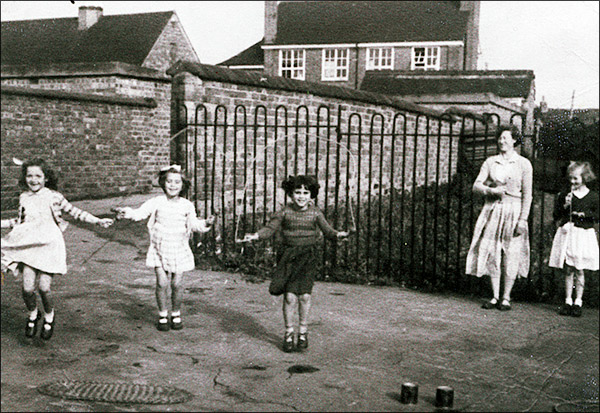 Infants school yard 1952