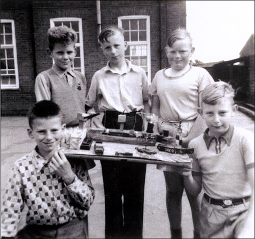 Burton Latimer Council School boys craft work 1958