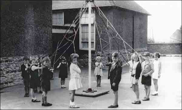 Burton Latimer Council School Infants - the playground maypole 1942-3