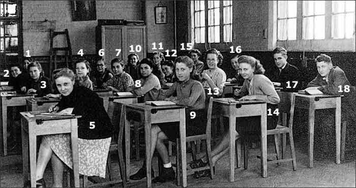 Burton Latimer Council School - Classroom Scene - late 1940s