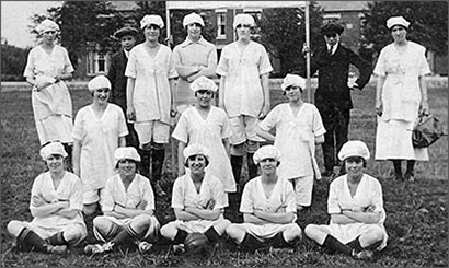 Photograph of Coles Boot Ladies Football Team 1920s
