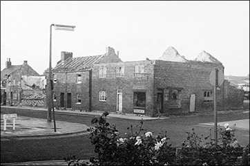 The beginning of the demolition of the High Causeway cottages in 1969