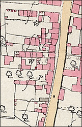 1886 Ordnance Survey Map, showing the High Causeway area in the High Street