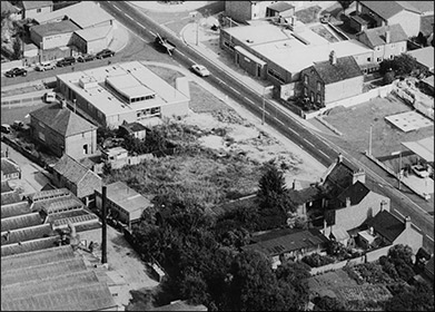 The town's new Health Centre in 1971 - a view from the southwest
