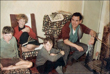 Jack Jolley, Nigel, Irene and Tony in 1961