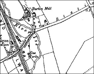 Map of the Gas Works 1902