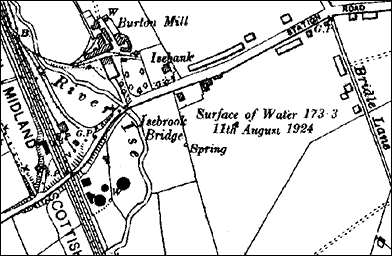 Map of the Gas Works 1938