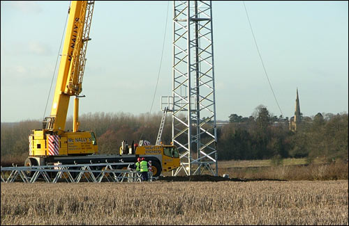 Construction work on Burton Latimer's wind farm begins - January 11 2006