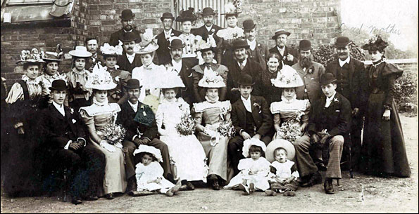 An Allen family wedding photograph