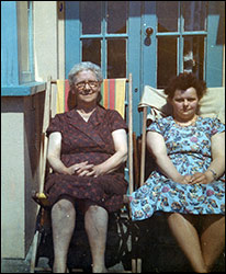 Val on holidaywith her eldest sister Millie Capps 