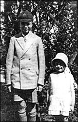 Stan Simins and his younger sister Edna