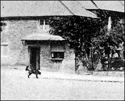 Part of an early  photo showing the 