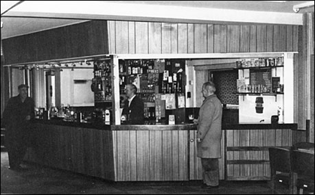 Photograph of the refurbished bar at The Rack.