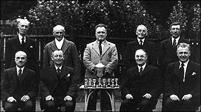 Photograph of The Conservative Club Dominoes Team 1951.