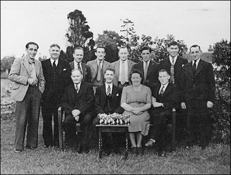 Another photograph of The Red Cow Darts Team, taken in the 1950s.