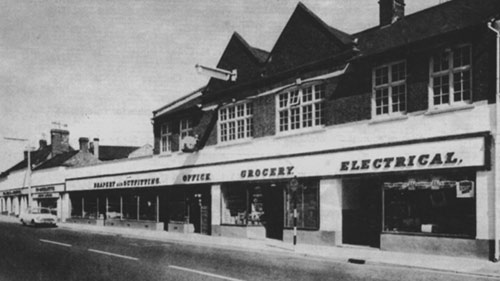 1969 photograph of the extended Co-op store.