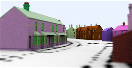 Finedon Road/High Street junction, in rough render