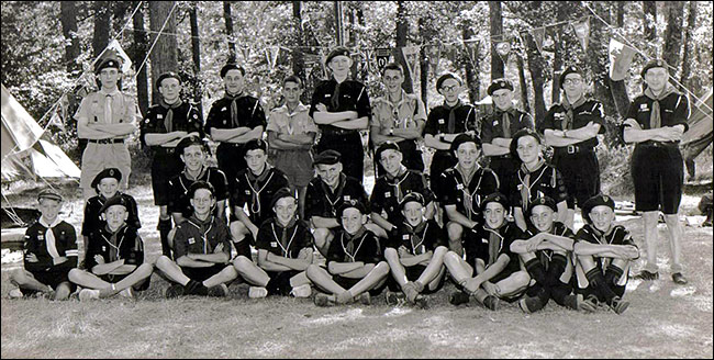 The group in camp