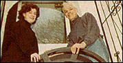Photograph of Brian McFarlane and his assistantant, Sharon Foglietta