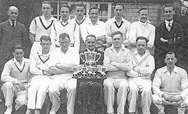 Photo 1939 Burton Latimer Cricket Team winners Division One Section B Dolben Cup