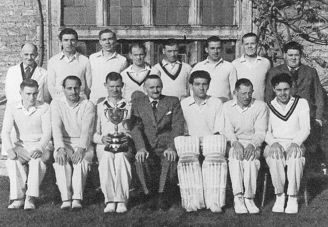 The Burton Latimer Town Cricket Club Team of 1950