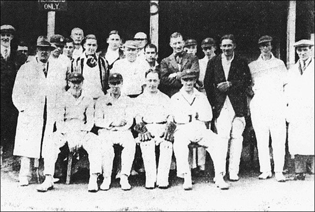 Players in the Feast Week cricket match - c1930