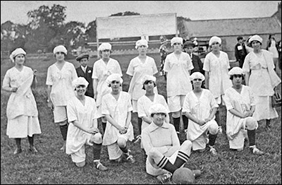 The Coles Boot Co. Ladies team  photographed during the 1920's
