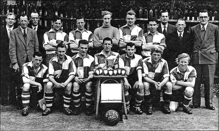 The Burton Latimer Town FC pictured during the 1956/7 season