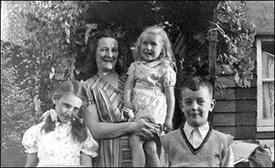 Photograph of Cousin Angela, Aunt Avis, Pamela and Neville.