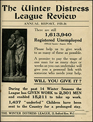 "A Real Effort to help the Unemployed" A report booklet published by The Winter Distress League
