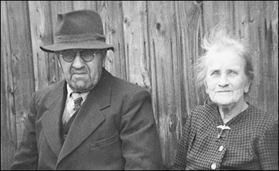 Mrs Gilliat and Billy Gilliat in 1950