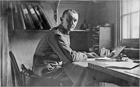 Grorge Talbutt in his pre-schoolteacher days as a member of the Royal Flying Corps.